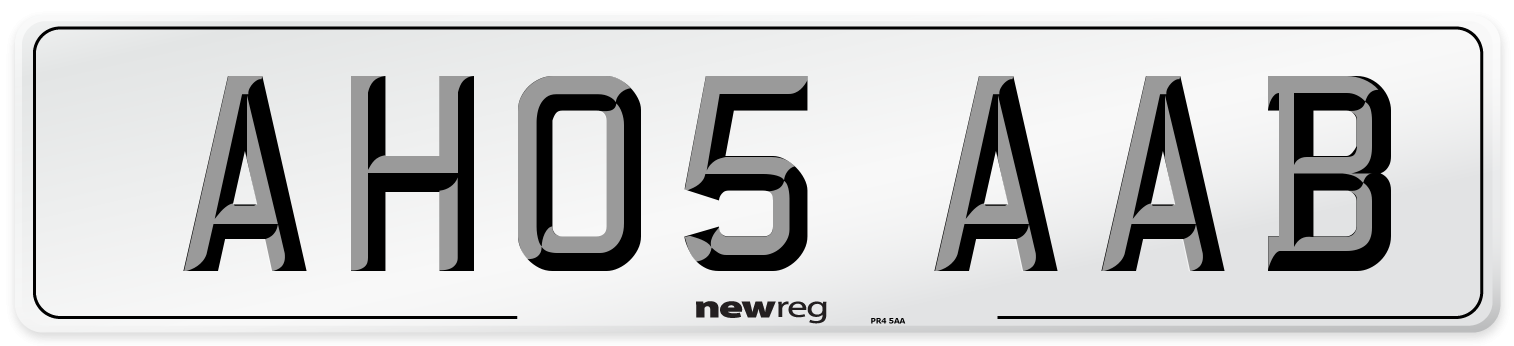 AH05 AAB Number Plate from New Reg